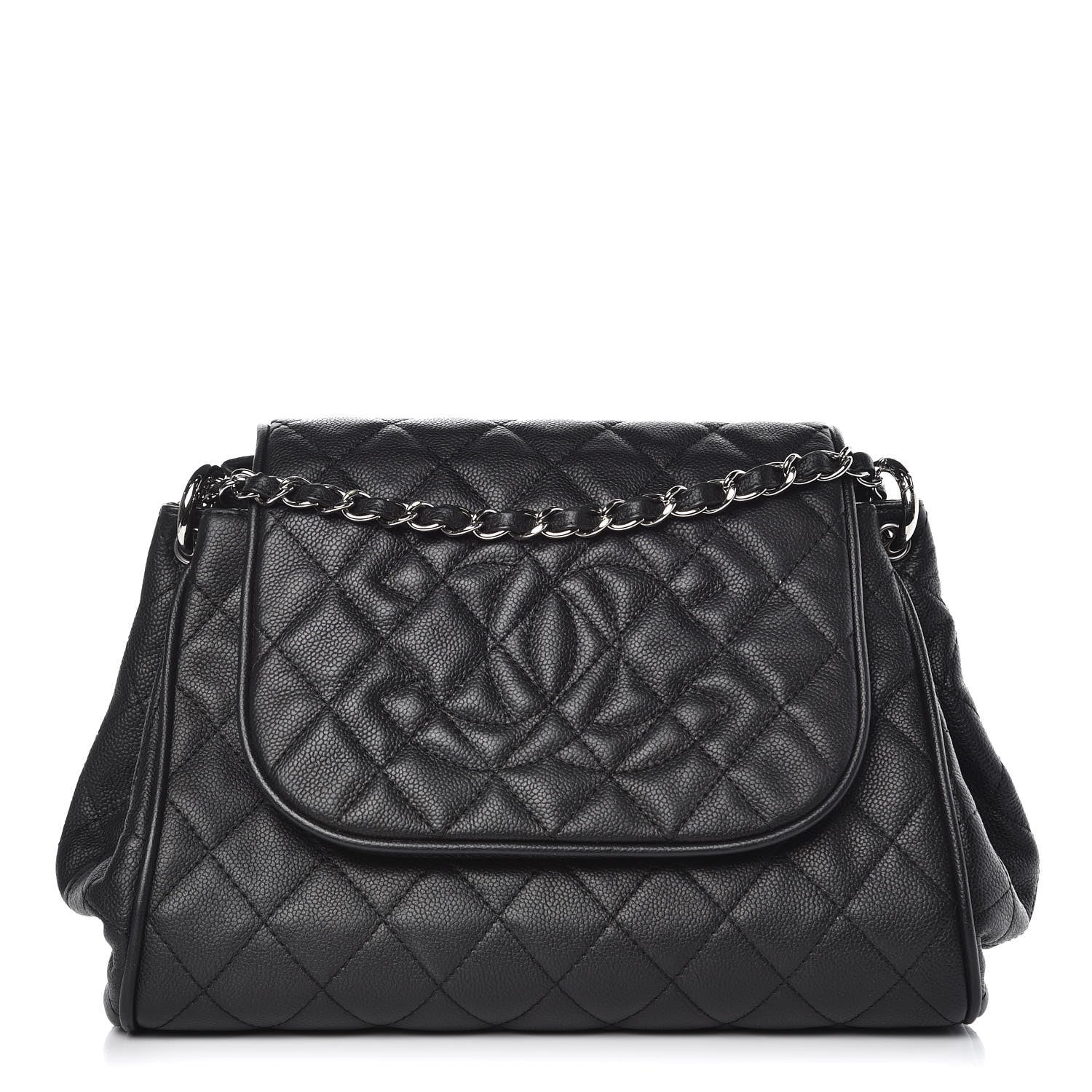 Chanel Caviar Quilted Timeless Accordion Flap Black 1 of 11