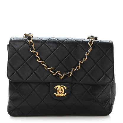 Chanel Lambskin Quilted Mini Square Flap Black 1 of 11