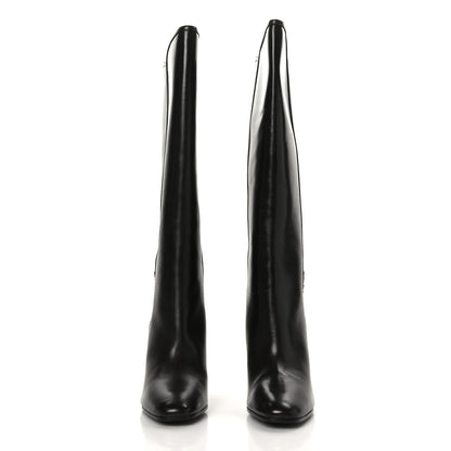 Saint Laurent Jane 90 Knee High Boots 40 Mocaccino 2 of 8