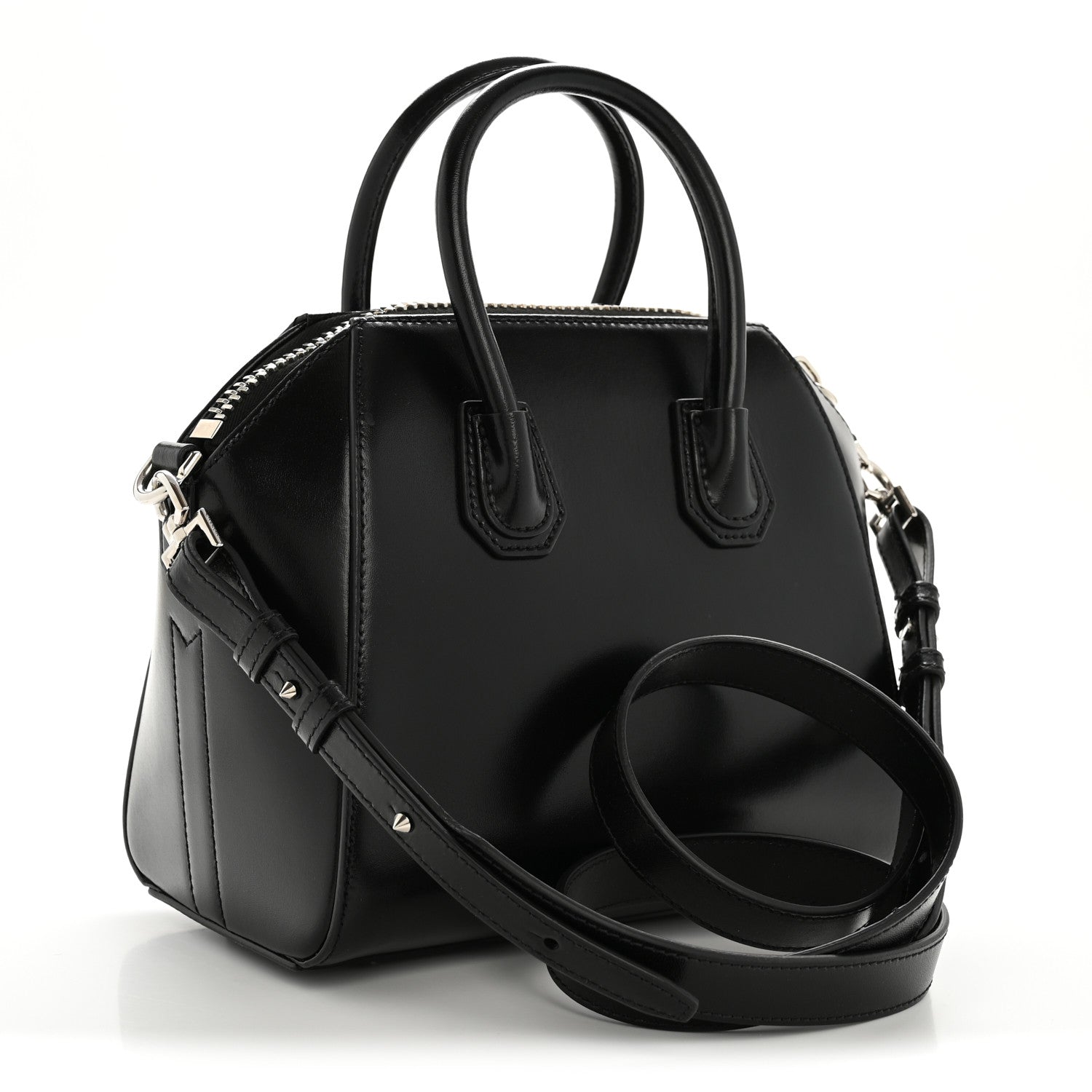 Givenchy Shiny Lord Calfskin Mini Antigona Black 3 of 12