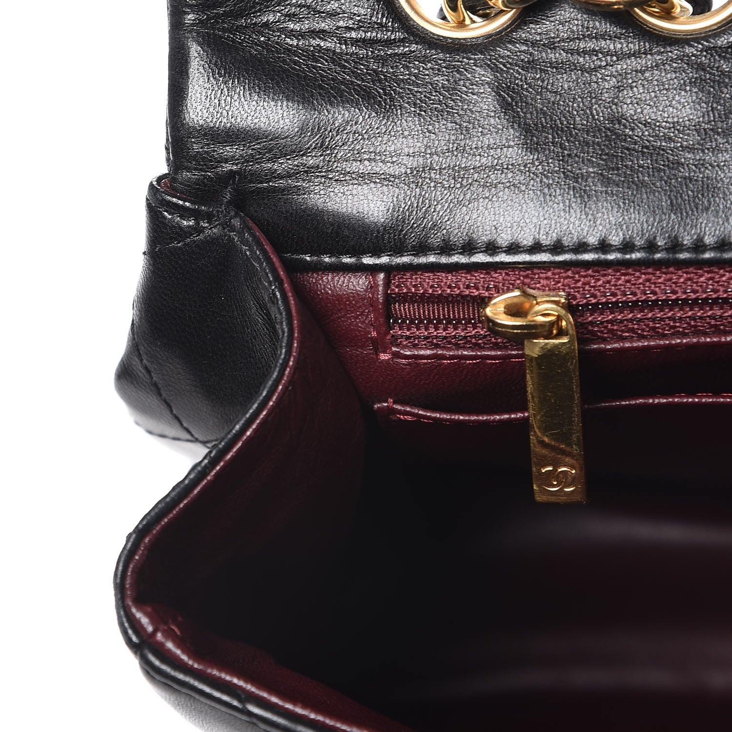 Chanel Lambskin Quilted Jumbo Single Flap Black 12 of 17