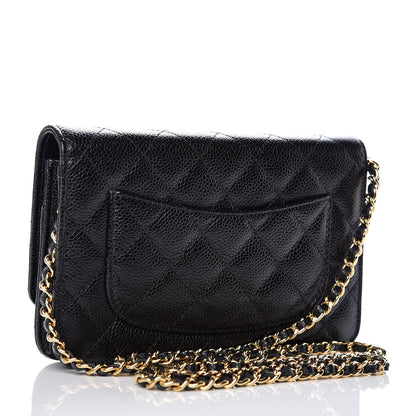 Chanel Caviar Quilted Wallet On Chain WOC Black 3 of 11
