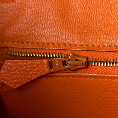 Hermes Togo Birkin 30 Orange 18 of 32