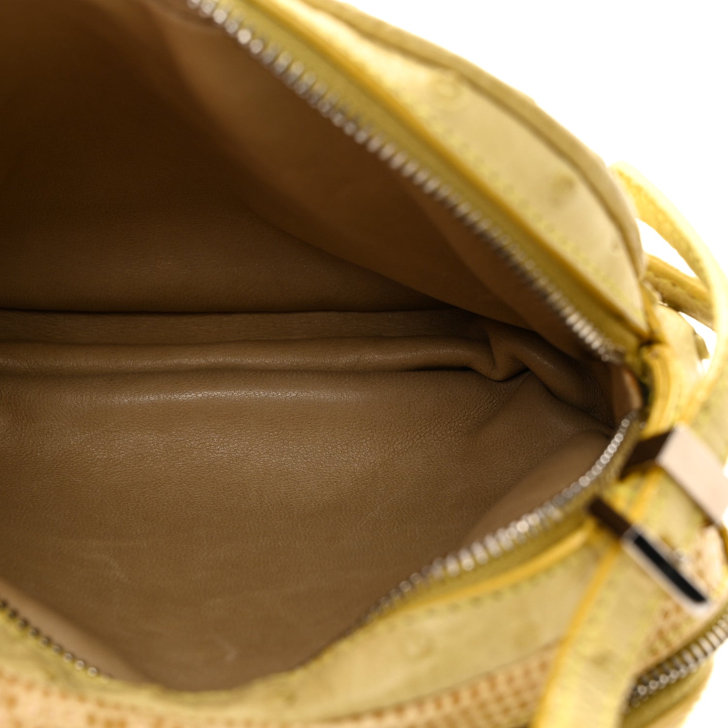 The Row Ostrich Lizard Mini Twin Crossbody Bag Yellow 5 of 10