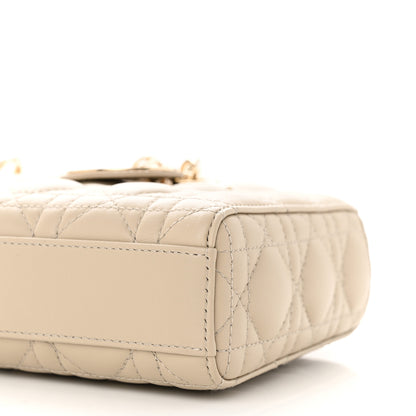Christian Dior Lambskin Cannage Medium Lady D-Joy Sand 10 of 11
