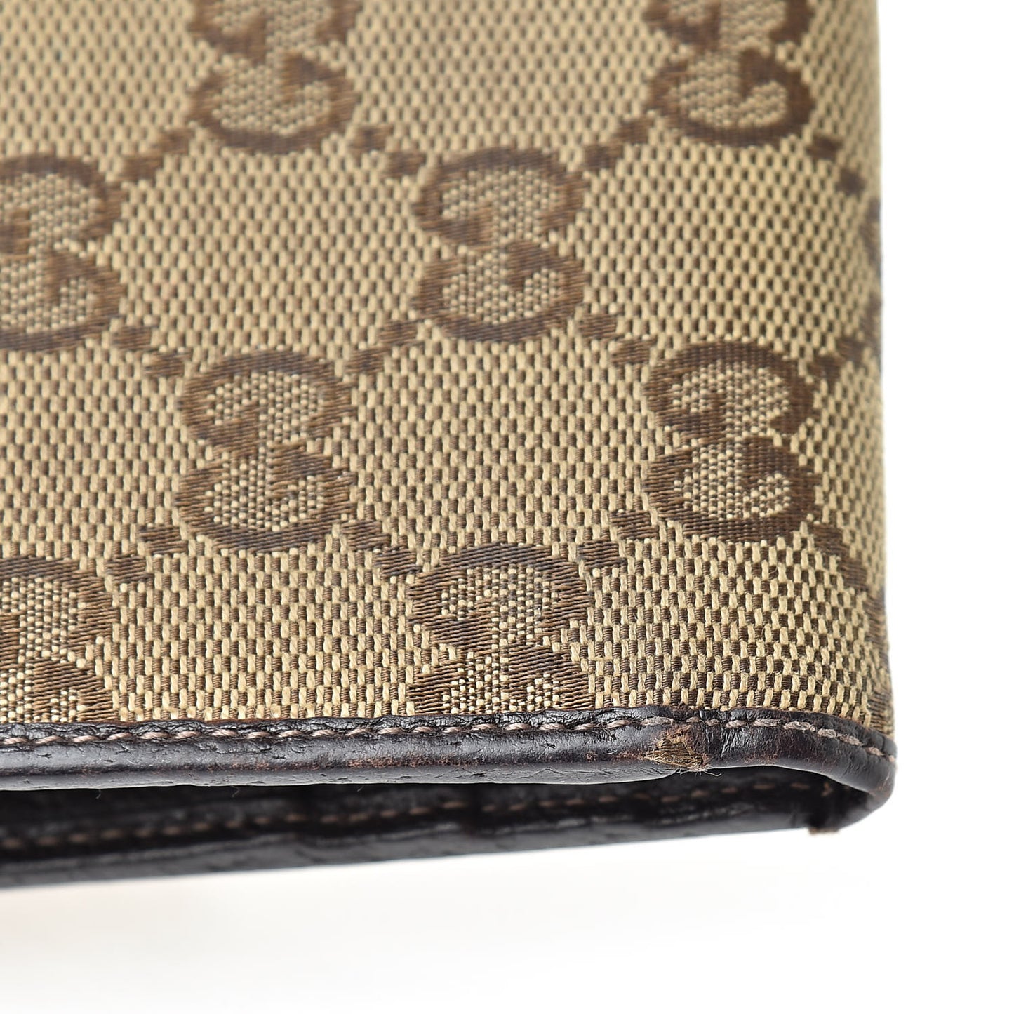 Monogram D Ring Compact Wallet Dark Brown
