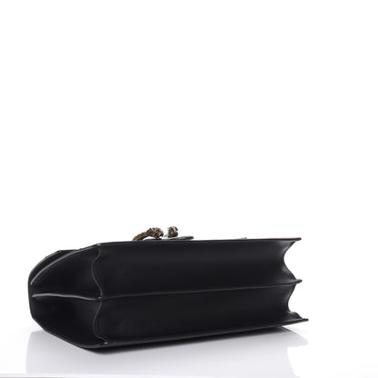 Gucci Calfskin Bamboo Web Large Dionysus Top Handle Bag Black Bright Evergreen Hibiscus Red 5 of 8