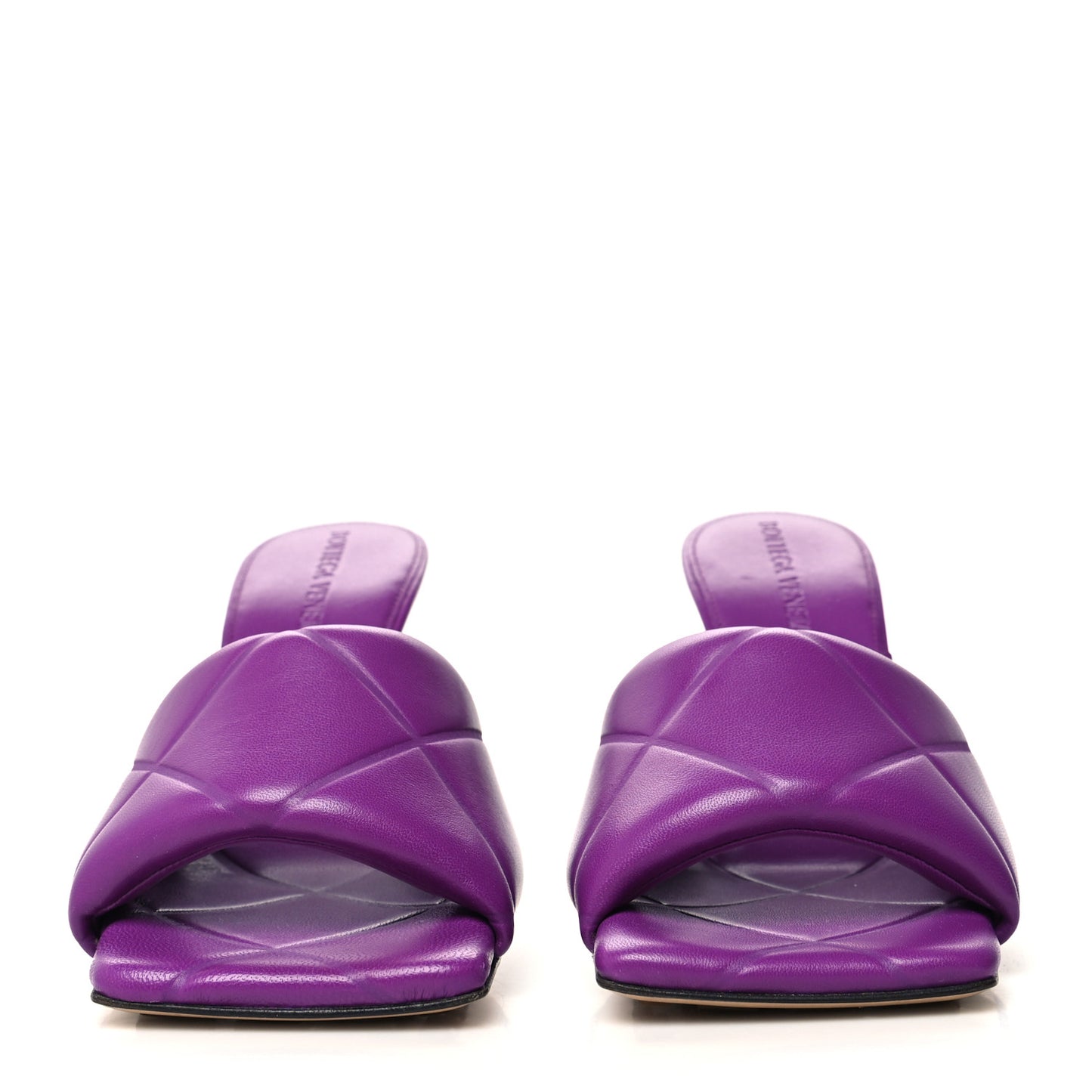 Nappa Quilted Rubber Lido Mule Sandals 35 Gumdrop