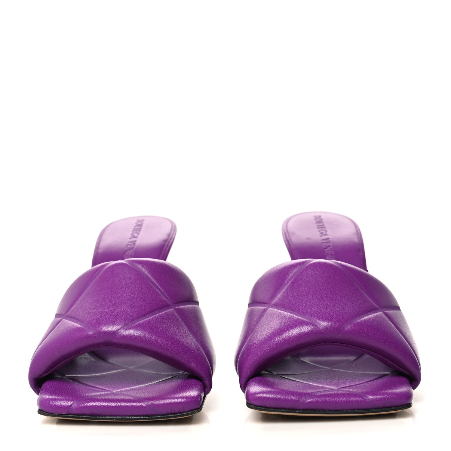 Bottega Veneta Nappa Quilted Rubber Lido Mule Sandals 35 Gumdrop 2 of 7