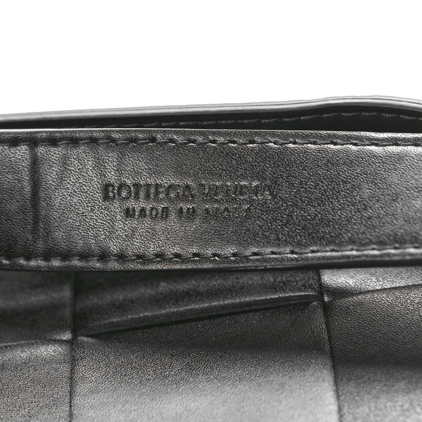 Nappa Maxi Intreccio The Belt Cassette Bag Black