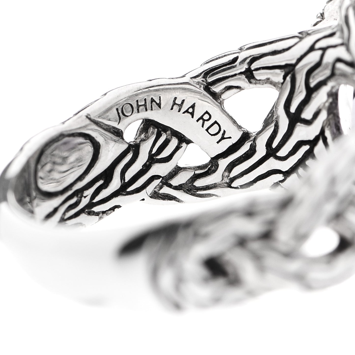 Sterling Silver Diamond Amethyst Braided Ring 55 7.25