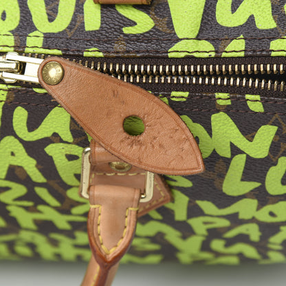 Louis Vuitton Monogram Graffiti Speedy 30 Green 18 of 18