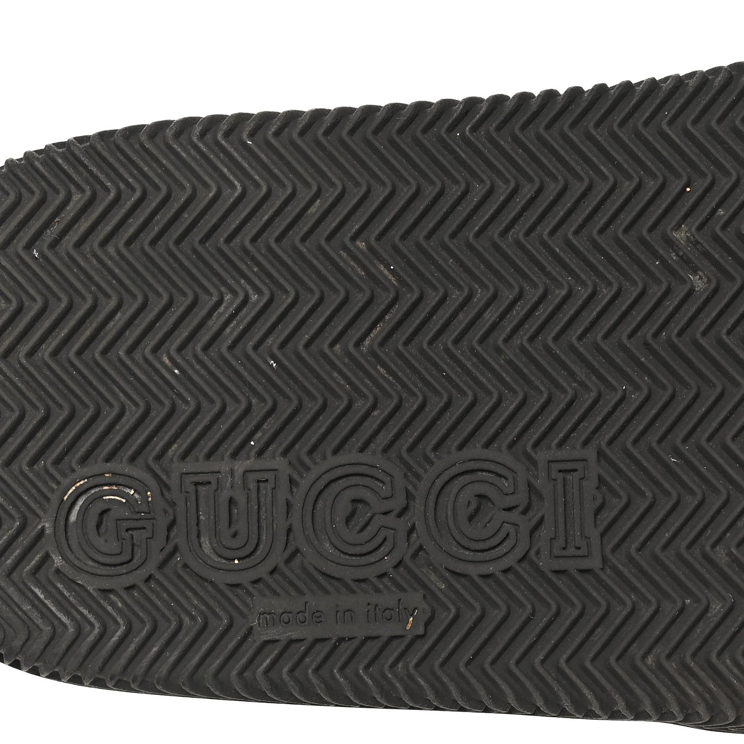 Gucci Rubber Web Womens Interlocking G Slide Sandals 39 Black Green Red 7 of 8