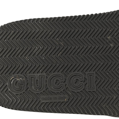 Gucci Rubber Web Womens Interlocking G Slide Sandals 39 Black Green Red 7 of 8