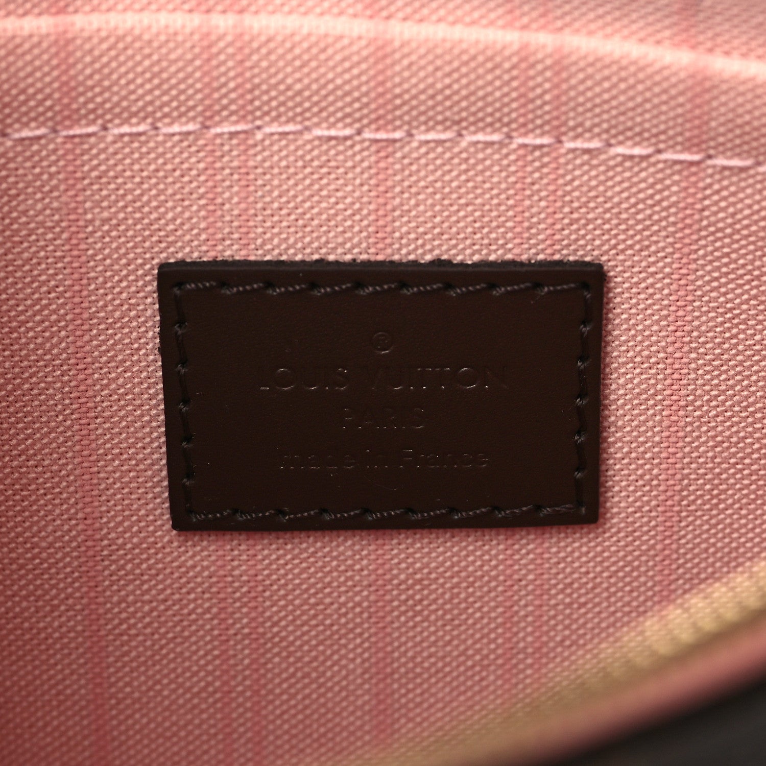 Louis Vuitton Damier Ebene Neverfull MM GM Pochette Rose Ballerine 6 of 6