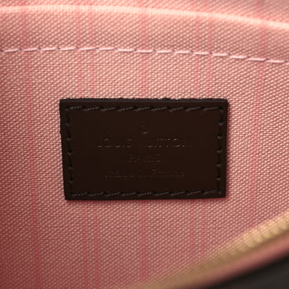Louis Vuitton Damier Ebene Neverfull MM GM Pochette Rose Ballerine 6 of 6