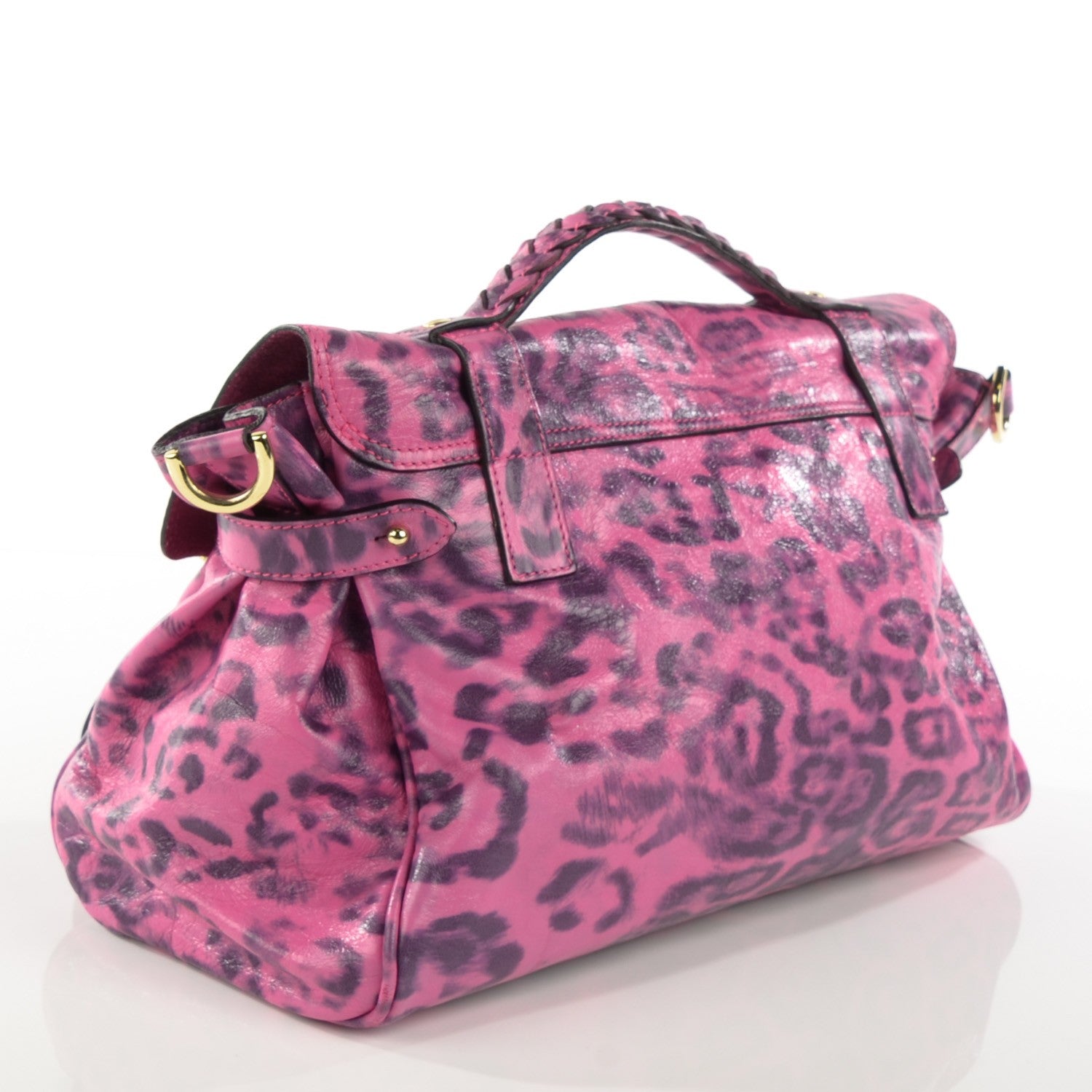 Mulberry Shiny Leopard Alexa Peony Pink 6 of 12