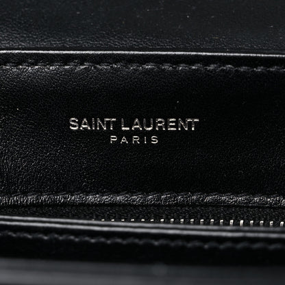 Saint Laurent Calfskin Y Quilted Monogram Toy Loulou Crossbody Bag Black 6 of 12