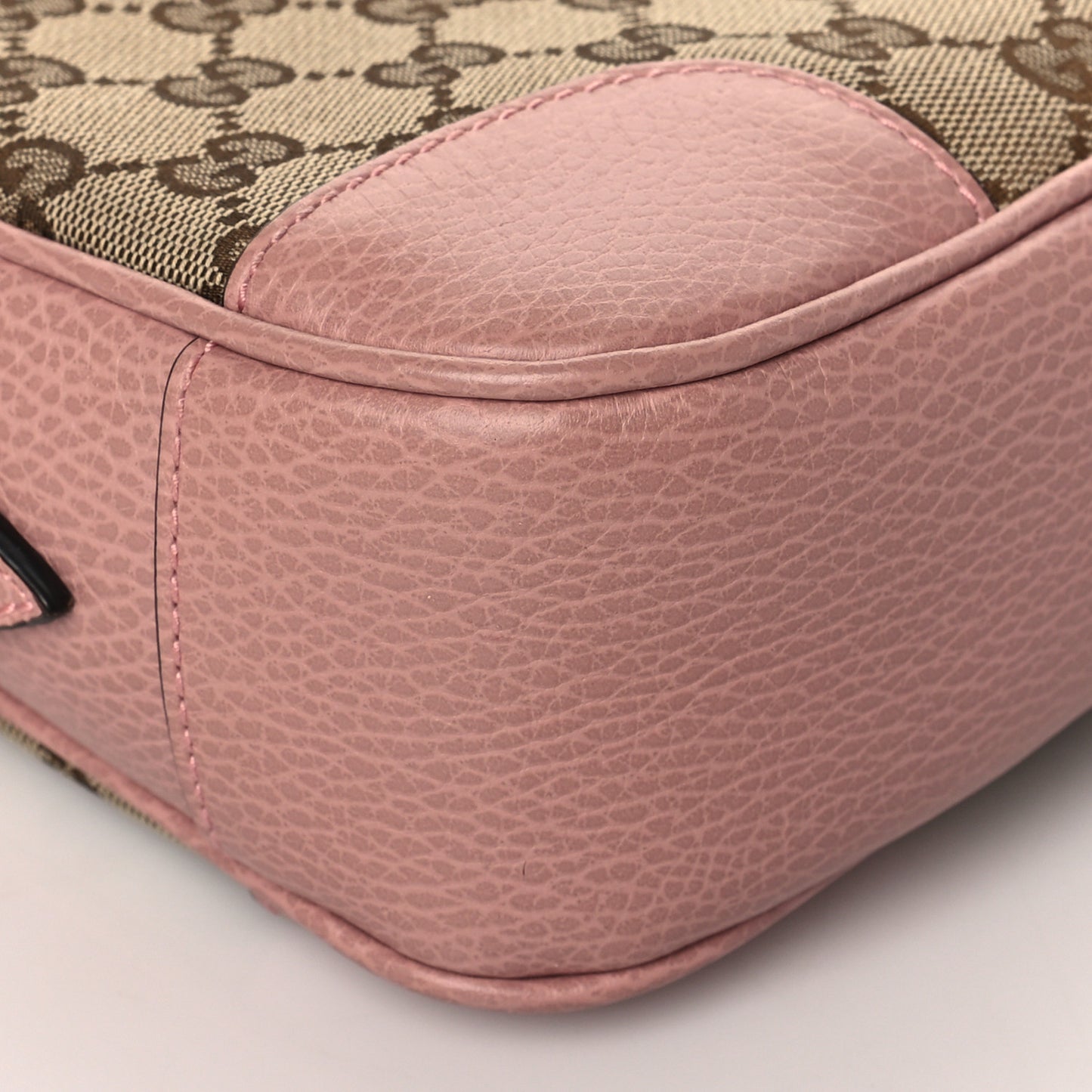 Monogram Mini Bree Messenger Bag Beige Soft Pink