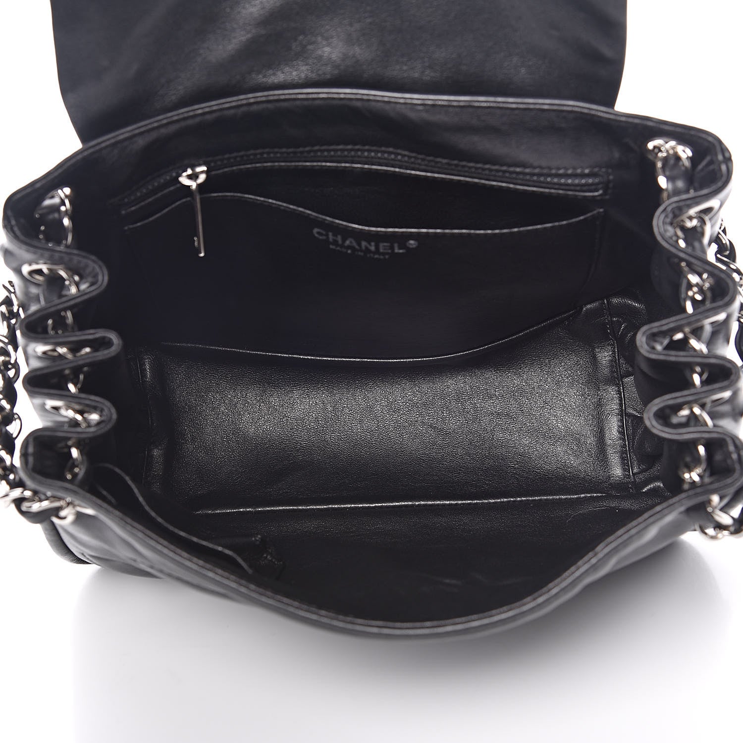 Chanel Calfskin Diagonal Ligne Flap Black 5 of 14