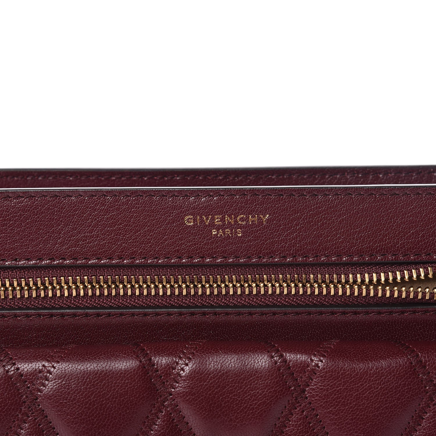 Givenchy Goatskin Diamond Quilted Pocket Crossbody Aubergine 8 of 10