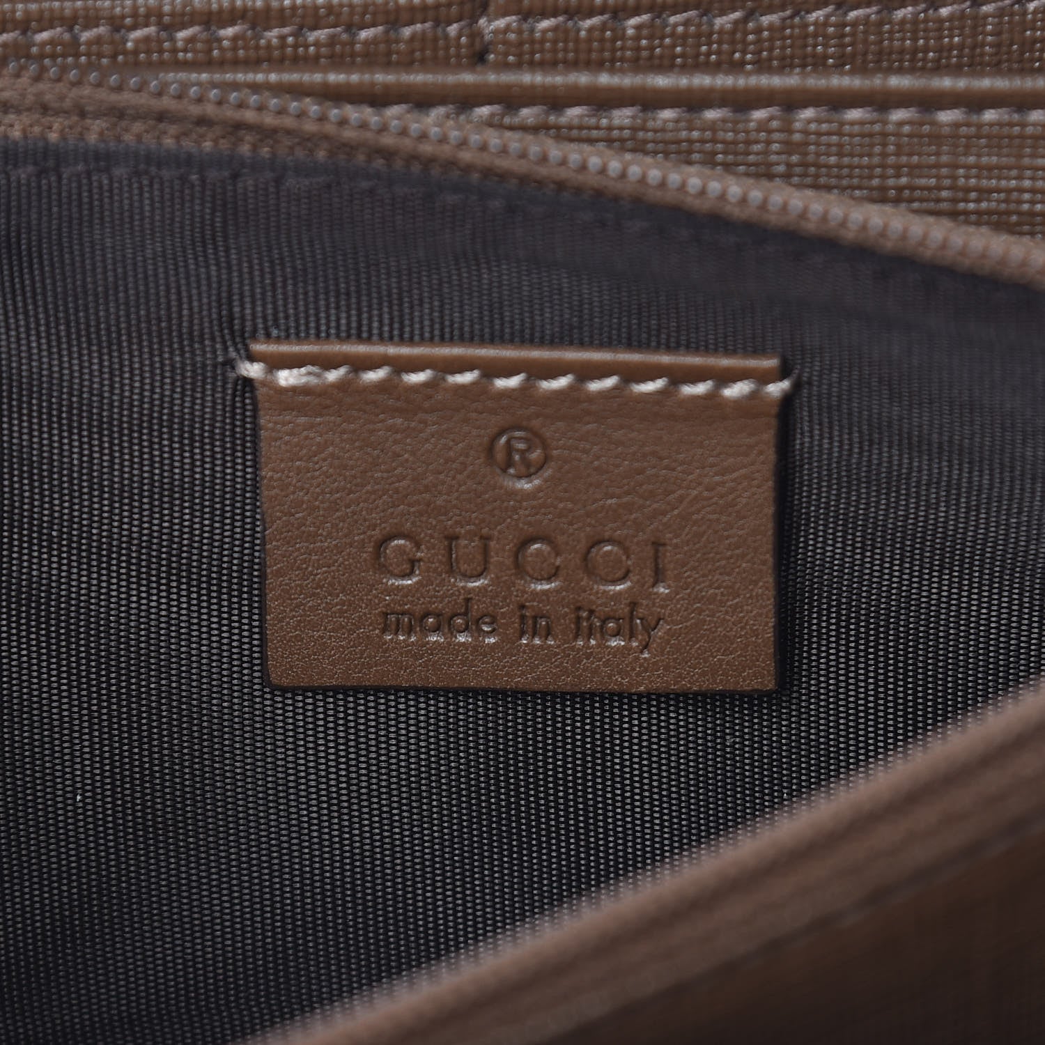 Gucci GG Supreme Monogram Calfskin Nice Zip Around Wallet New Mystic White Beige Brown 6 of 17