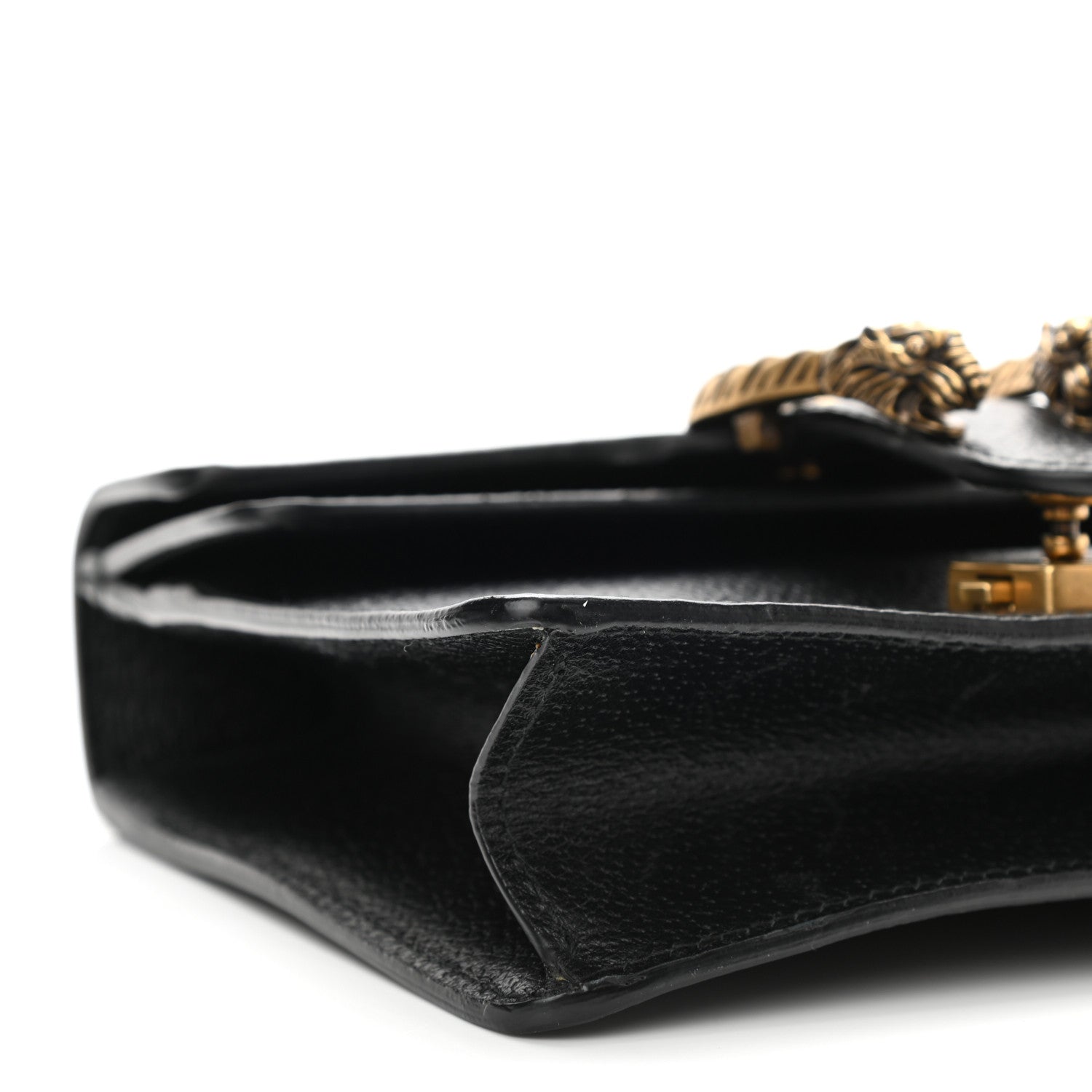 Gucci Calfskin Web Mini Dionysus Shoulder Bag Black 9 of 13