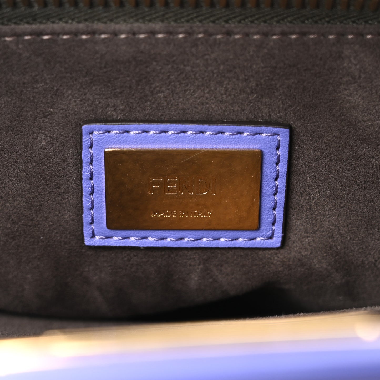 Vitello Seta Medium Peekaboo Iconic Satchel Viola Cassis