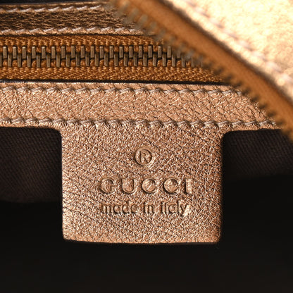 Gucci Crystal Monogram Babouska Hobo Gold 6 of 11