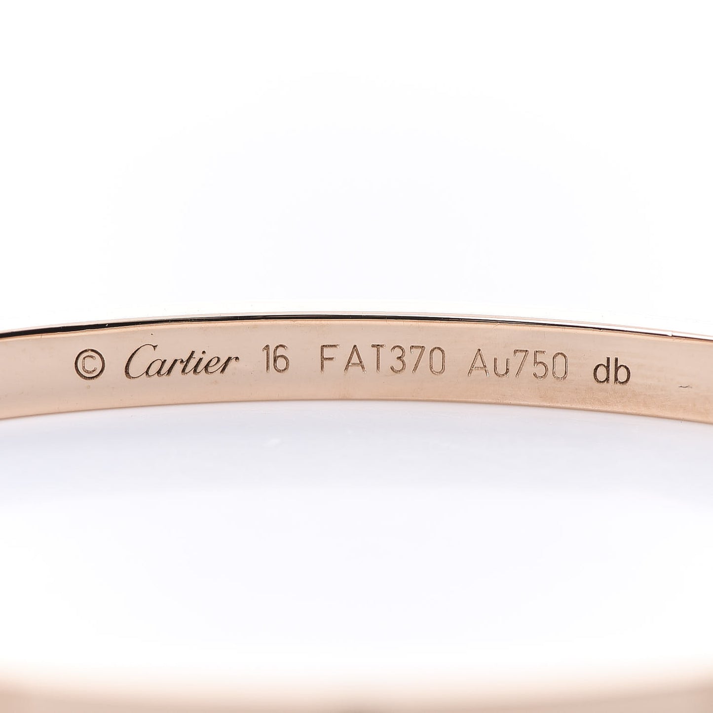 18K Pink Gold Small LOVE Bracelet 16