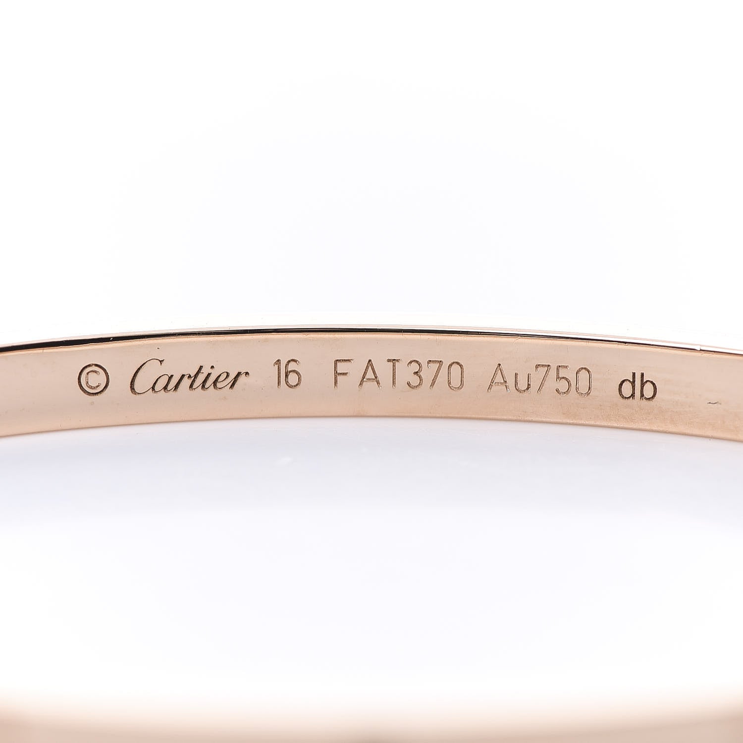 Cartier 18K Pink Gold Small LOVE Bracelet 16 5 of 6