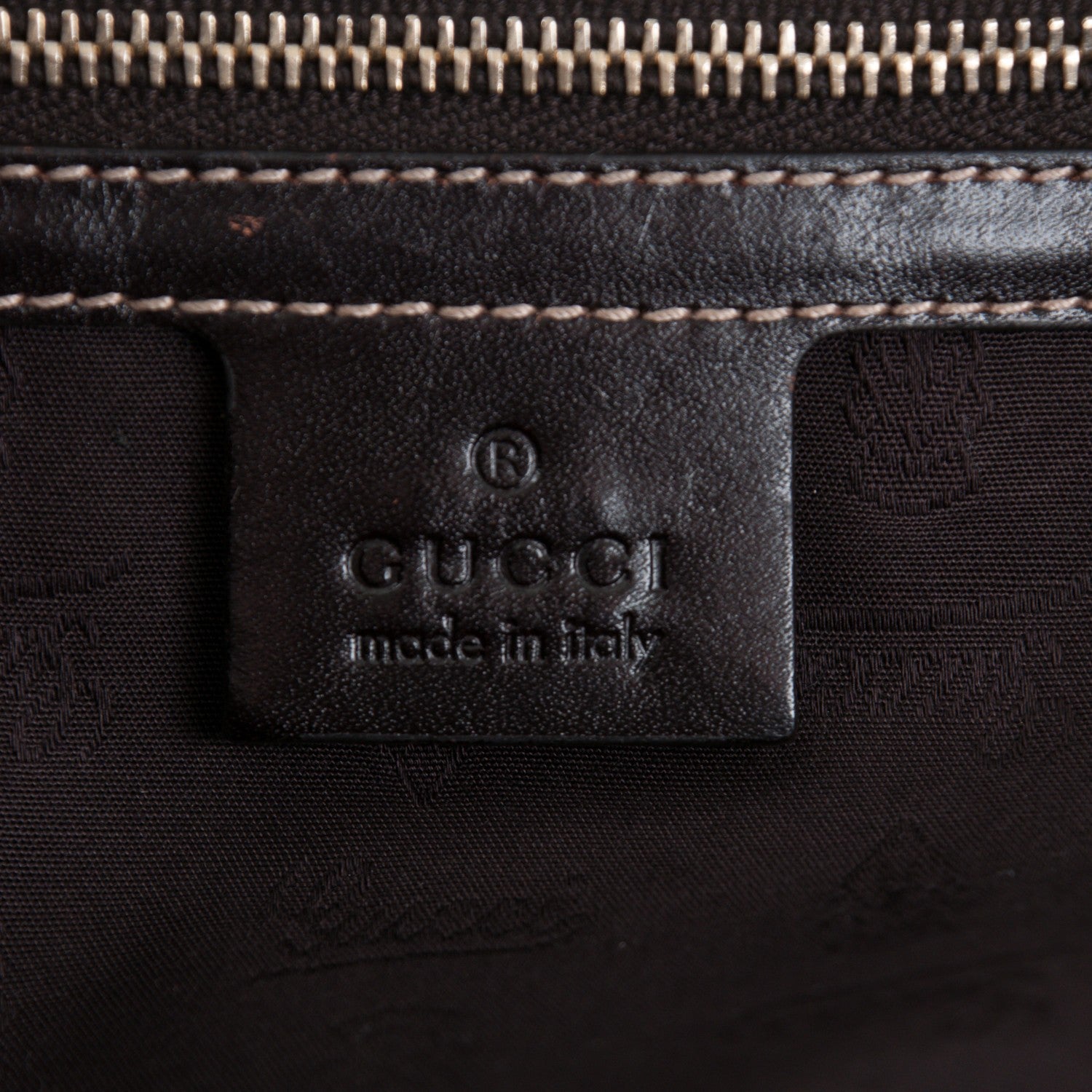 Gucci Monogram Vintage Web Large Tassel Tote Brown 6 of 9