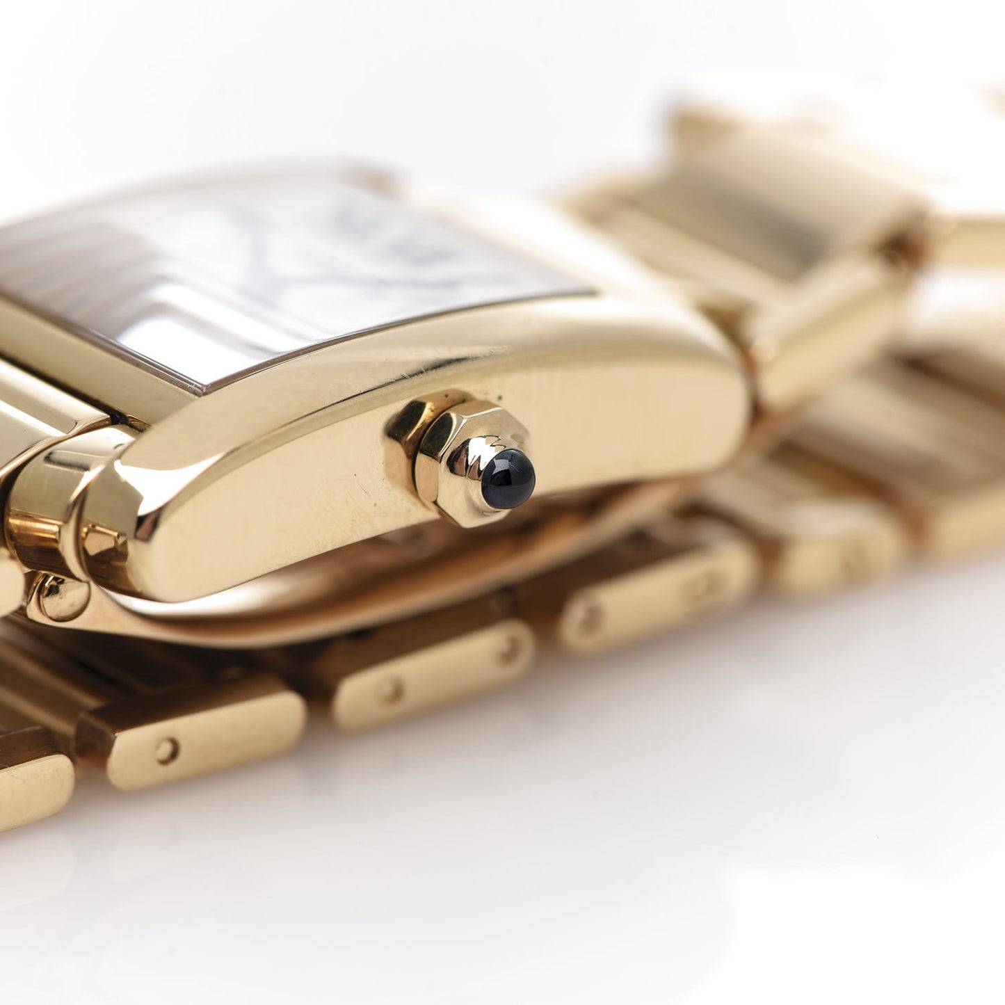 18K Yellow Gold 20mm Tank Francaise Quartz Watch