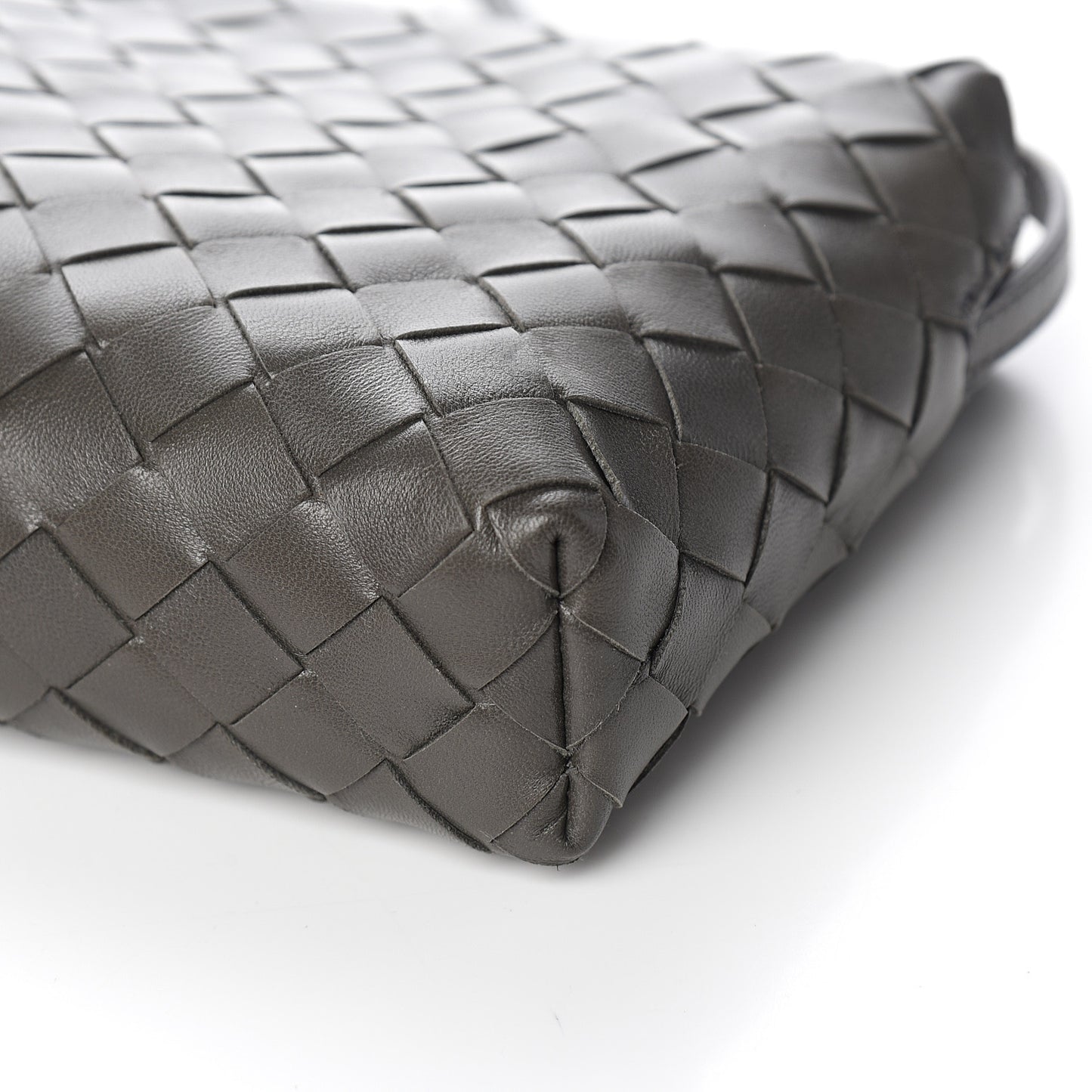 Nappa Intrecciato Crossbody Light Graphite