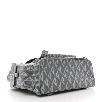 Christian Dior Coated Canvas CD Diamond Large Hit The Road Backpack Gray 4 of 12