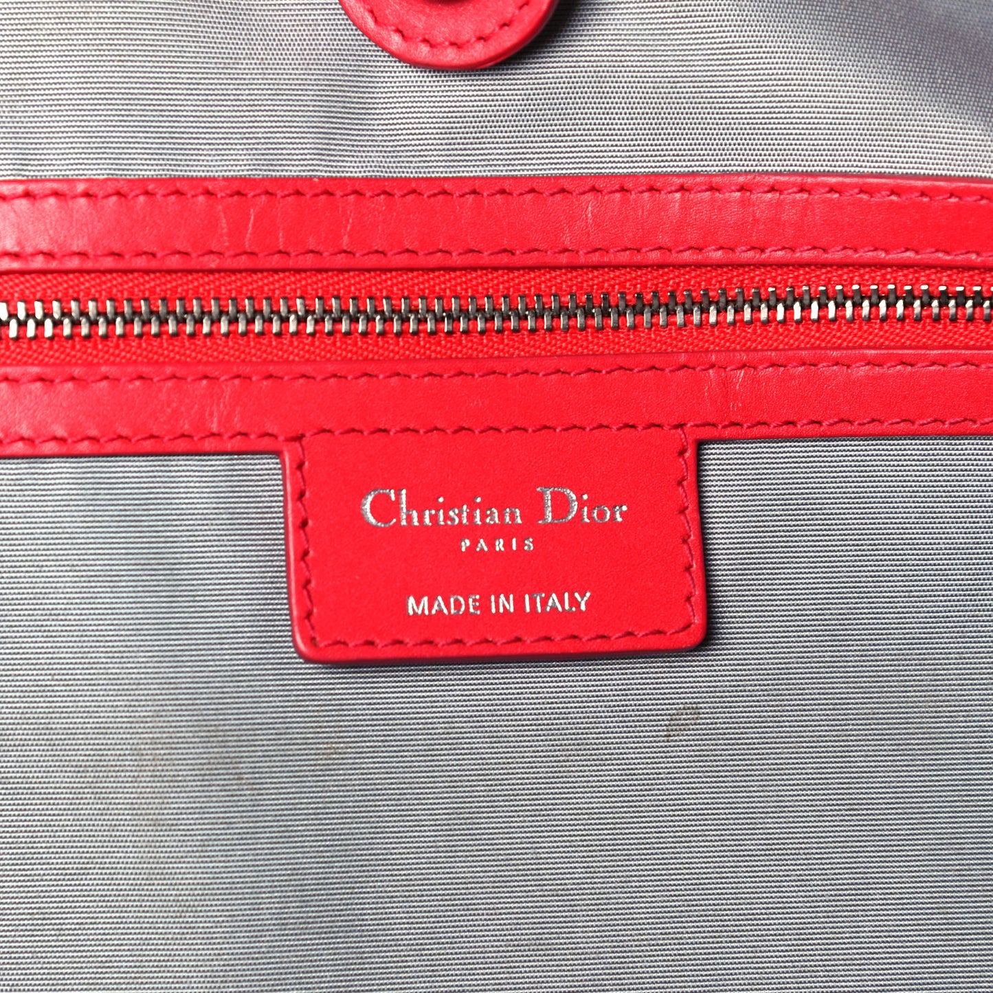 Coated Canvas Cannage Large Panarea Tote Red