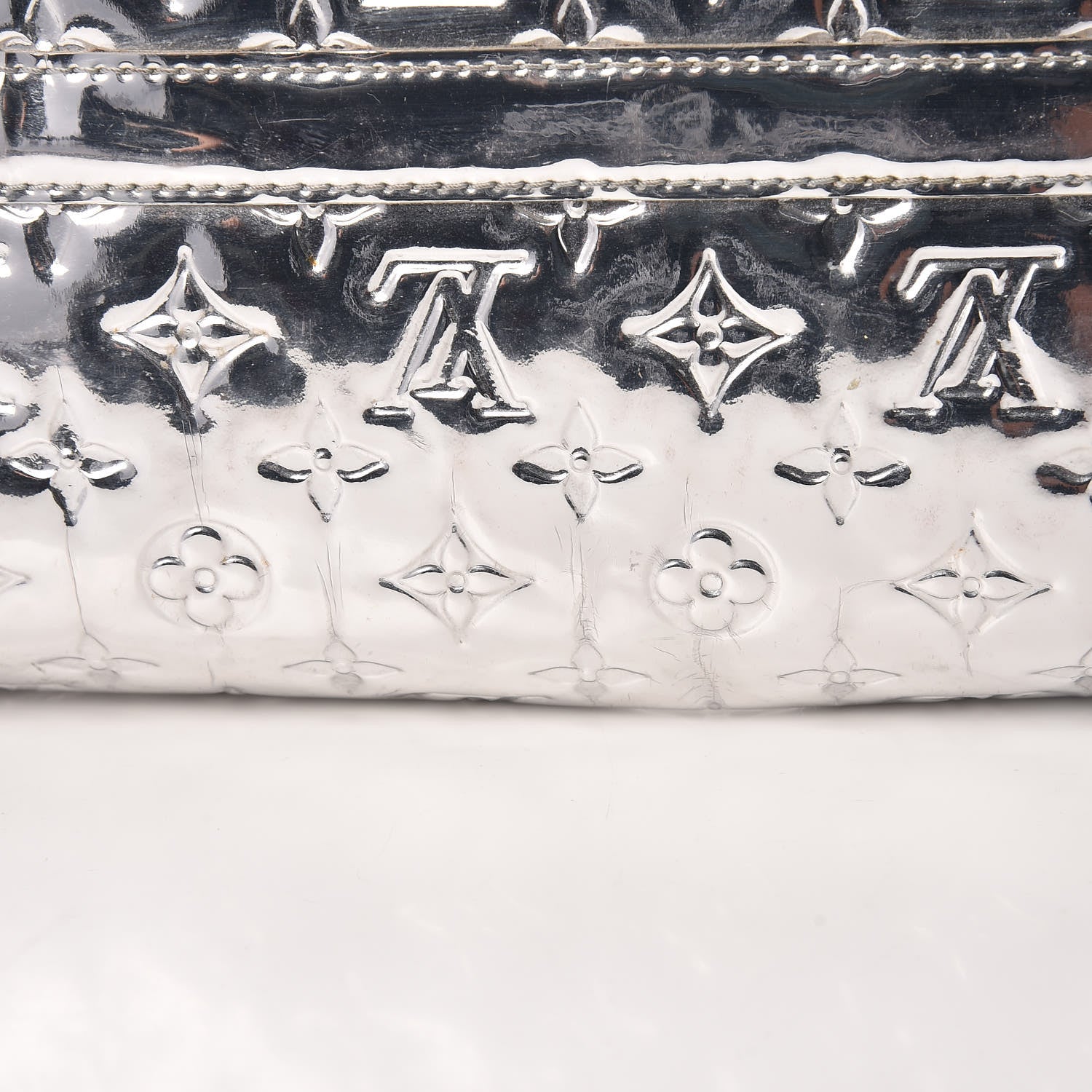 Louis Vuitton Monogram Miroir Speedy 35 Silver 12 of 20