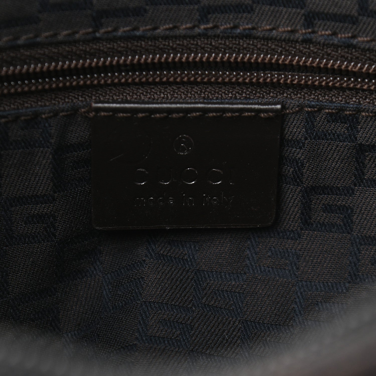 Gucci Denim Monogram Small Hobo Dark Brown 5 of 8