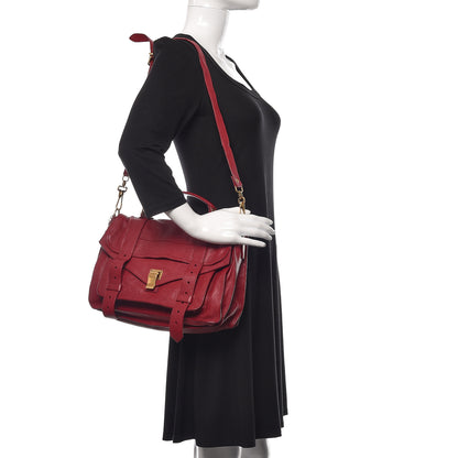 Proenza Schouler Lambskin Medium PS1 Satchel Chianti 2 of 11