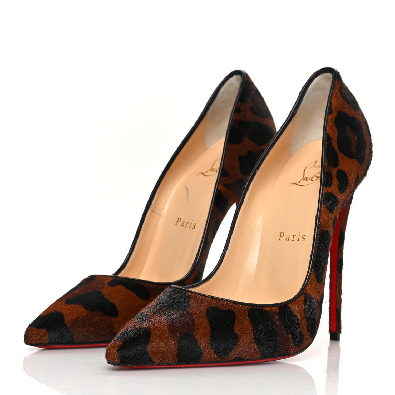 Christian Louboutin Pony Hair So Kate 120 Pumps 38 Leopard Black 3 of 7