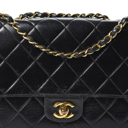Chanel Lambskin Quilted Medium Single Flap Black 10 of 10