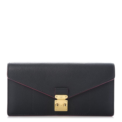 Louis Vuitton Veau Cachemire Dauphine Wallet Cobalt Fuchsia 1 of 8