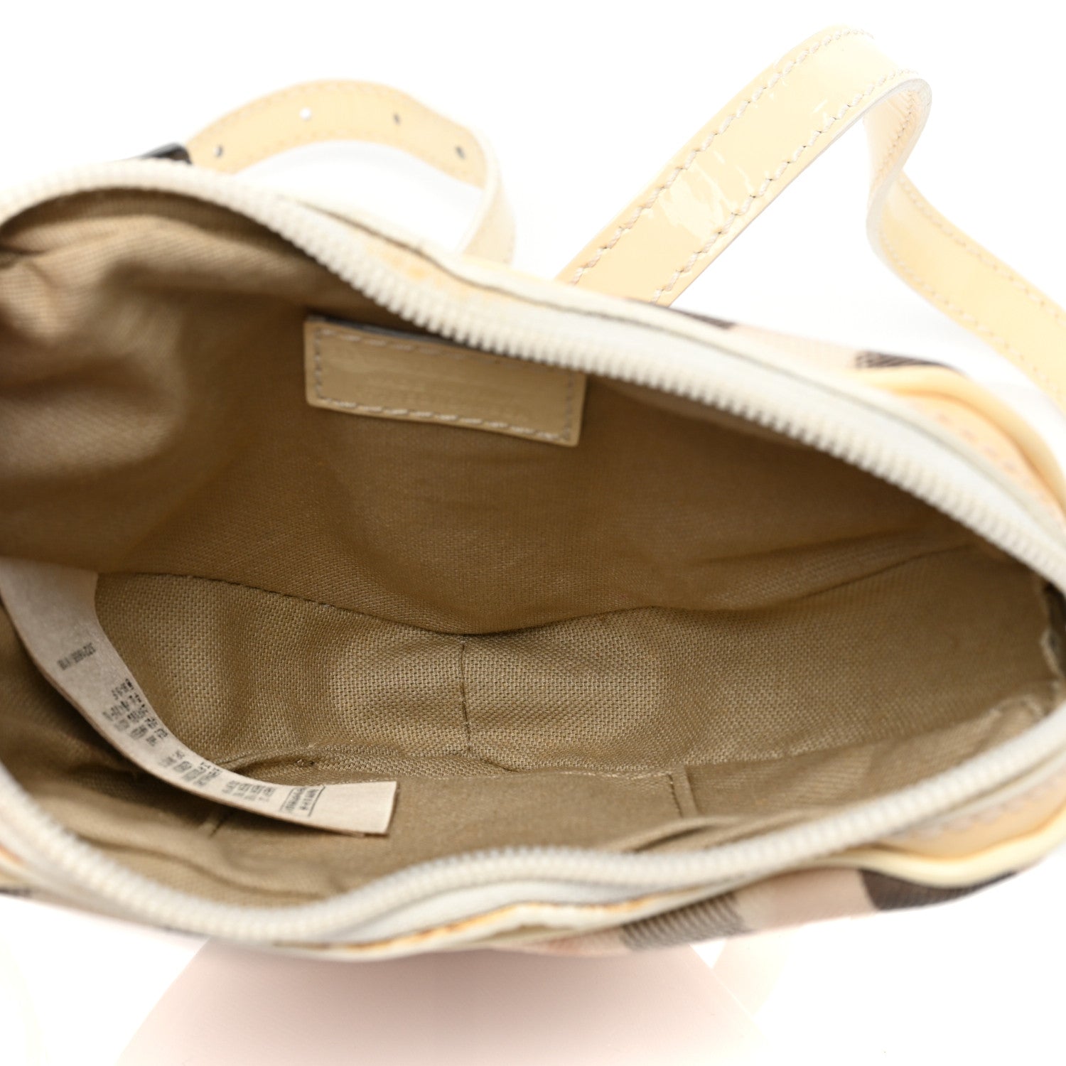 Burberry Patent Supernova Check Heart Crossbody White 4 of 7