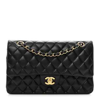Chanel Lambskin Quilted Medium Double Flap Black 1 of 11