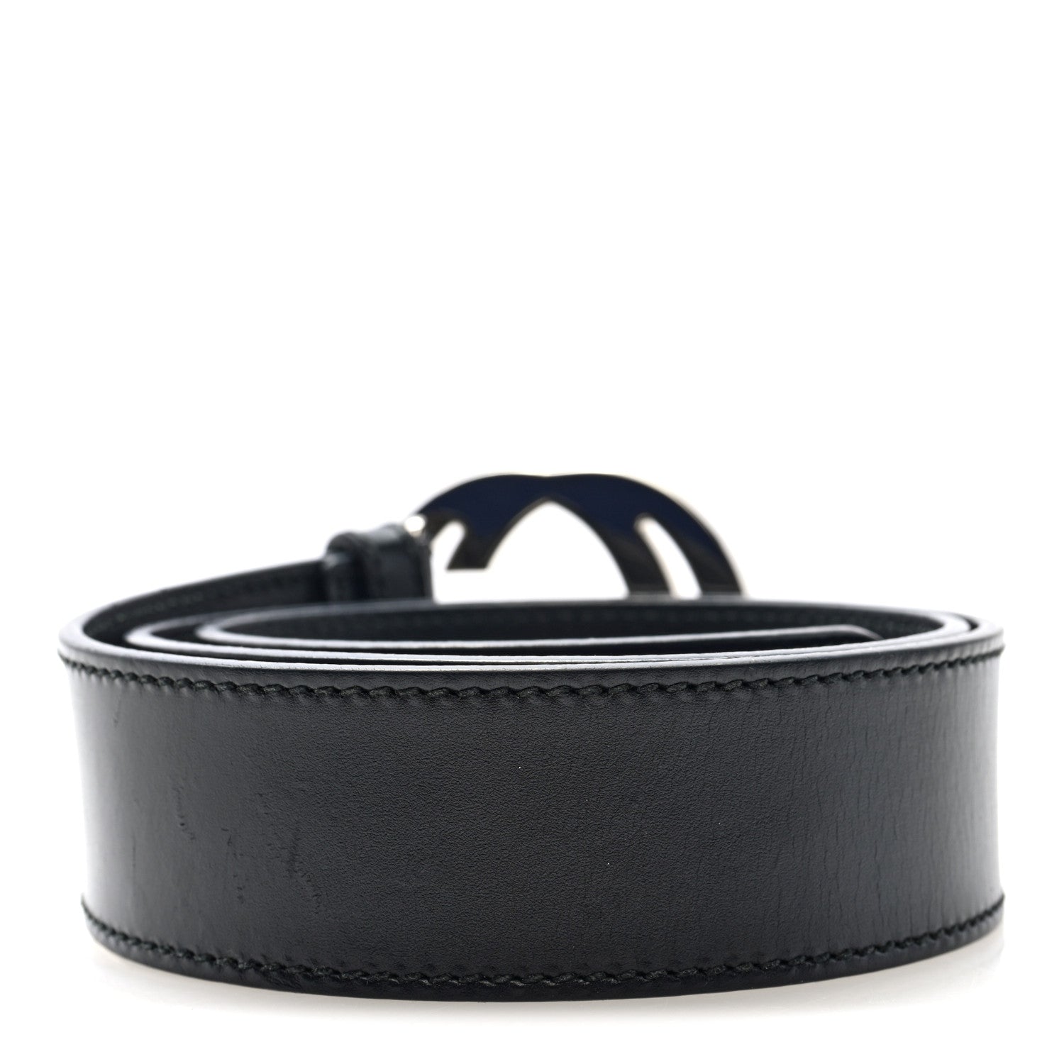 Gucci Calfskin Interlocking G Belt 85 34 Black 2 of 4
