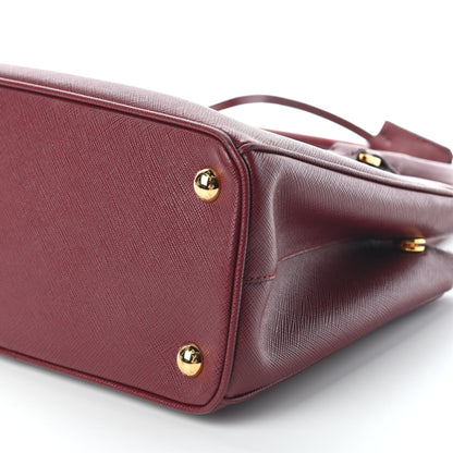 Prada Saffiano Small Galleria Double Zip Tote Cerise 8 of 8
