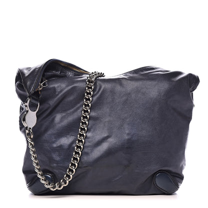 Gucci Metallic Calfskin Medium Galaxy Hobo Navy 1 of 11