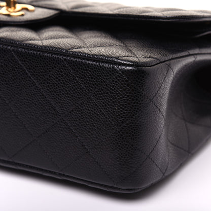 Chanel Caviar Quilted Jumbo Double Flap Black 7 of 12