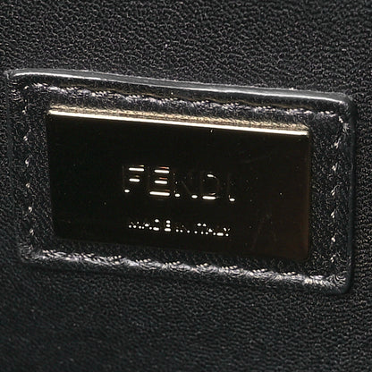 Fendi Vitello Seta Shiny Nappa Medium Peekaboo Iconic Satchel Black 6 of 11