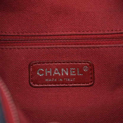 Chanel Perforated Lambskin Baseball Spirit Ligne Bag Navy 6 of 10